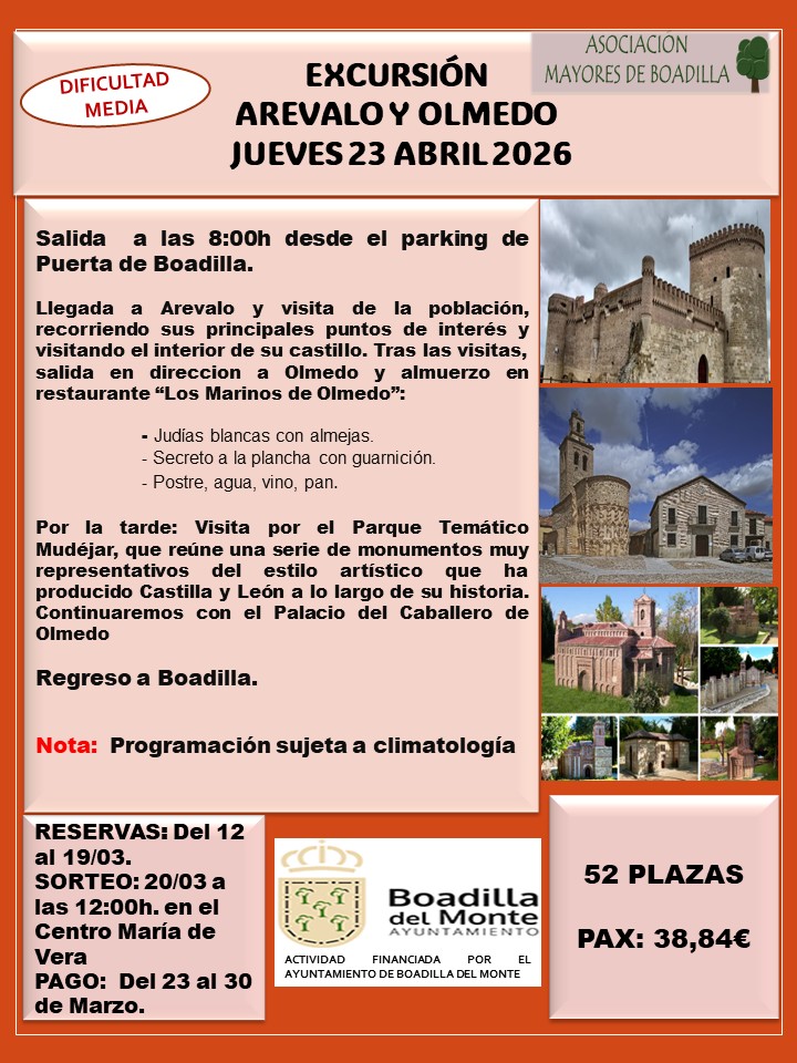 EXC.  AR�VALO Y OLMEDO: JUEVES 23/04/2026